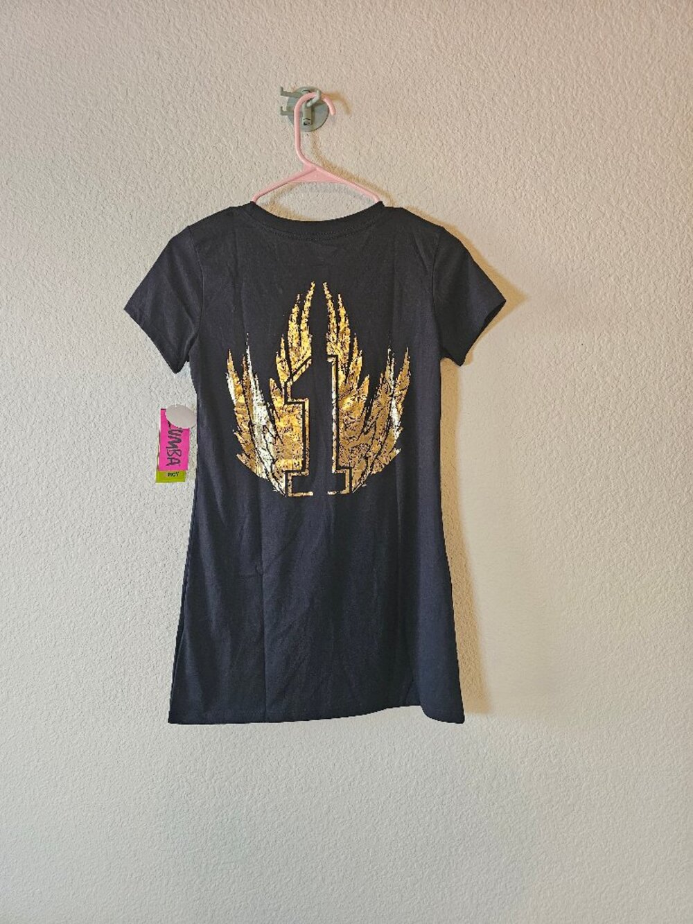 NWT Zumba wear short sleeve dance tee size XS One More Dance Bubble Tee